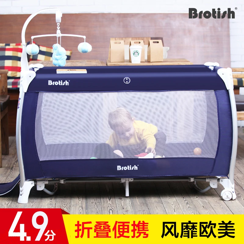 

folding baby bed multifunctional portable game bed bb baby cradle bed with roller