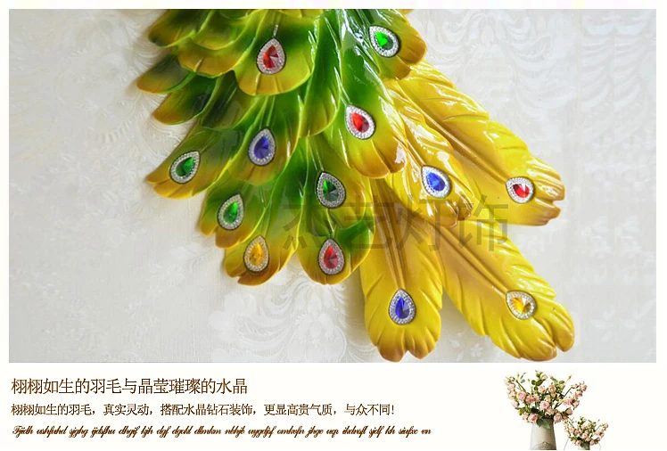 Павлин спальня свет светодиодный настенный светильник кристаллы для домашнего декора Настенный светодиодный лампы настенные украшения