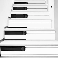 6 шт. клавиши пианино Стикеры для лестницы Водонепроницаемый обои украшения дома 7,1X39,4 дюйма Z40