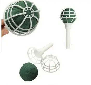 

6 PCS Wedding Bride Flower Holder Supplies DIY Bridal Floral Foam Bouquet Handle Holder Decoration Event Party Decorations