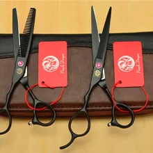 Левая рука 2 шт./1 пара 8001#5.5 ''парикмахерских ножниц JP 440C Резка Ножницы истончение ножницы Профессиональный Человеческие волосы ножницы