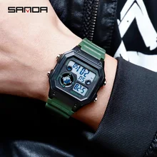 Sanda военный армейский Спорт часы для мужчин лучший бренд класса люкс электронные светодиодные цифровые наручные часы Мужские часы Relogio Masculino