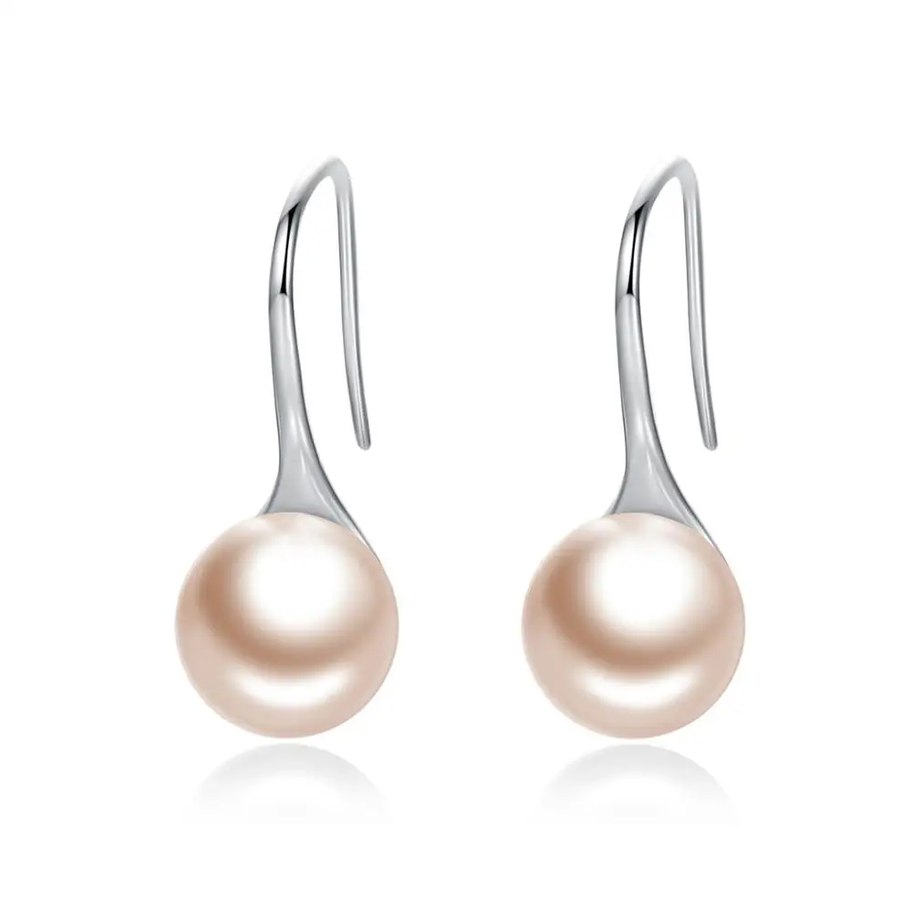 nose ring 4 color 925 sterling silver pure elegant Drop Earrings pearl woman earrings for girls engagement jewelry gift wedding bands 925 Silver Jewelry