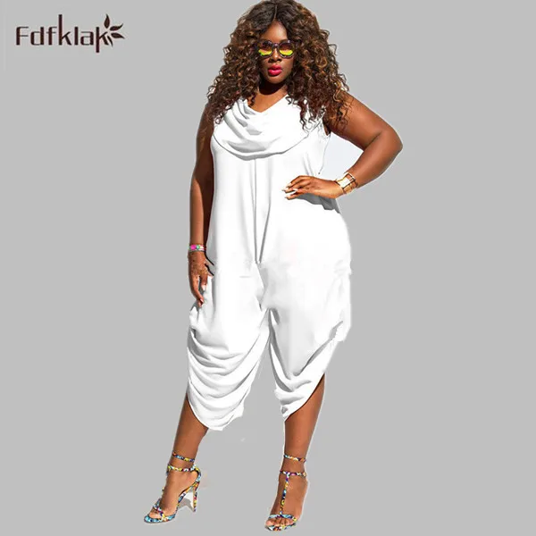 Summer Romper Sexy Club Jumpsuits Plus Size Ladies Rompers Black