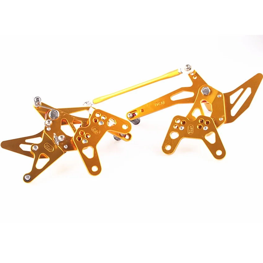 Для Kawasaki Ninja ZX6R 2007 2008 алюминиевые регулируемые Задние подножки CNC мотоцикл золото