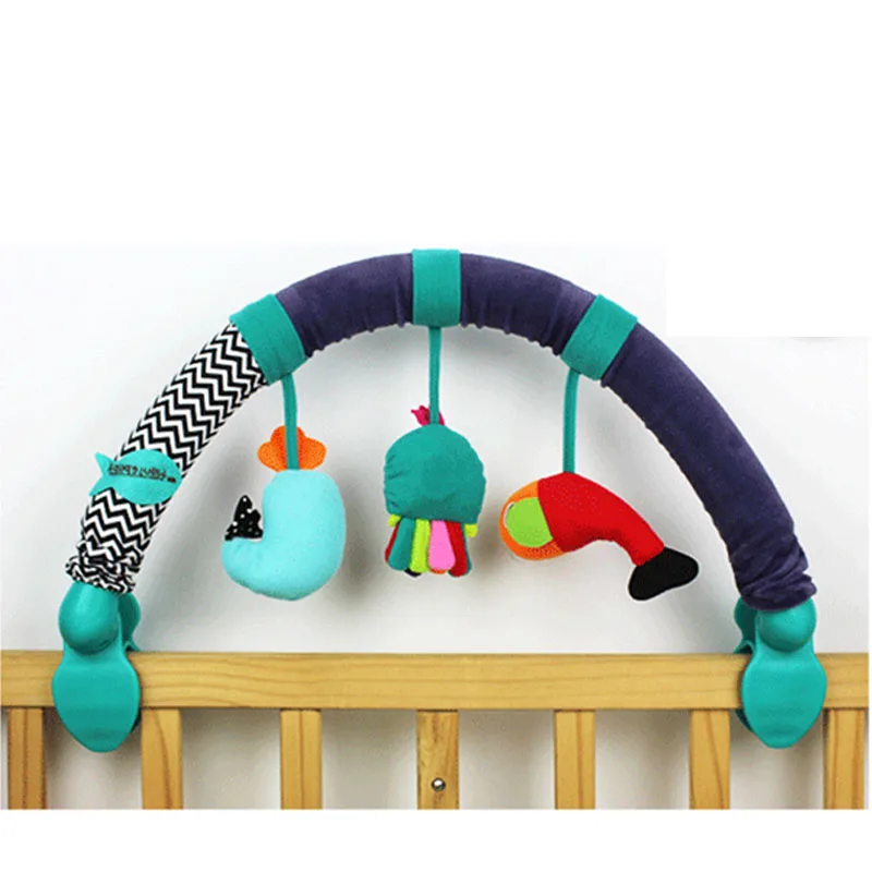 Multifunction Sea World Baby Stroller Crib Clip Hanging Rattle Early