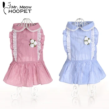

Hoopet Pet Clothes Dog Coat Cat Spring Summer Shirt Small Dog Casual Fashion Short Puppy Sleeves