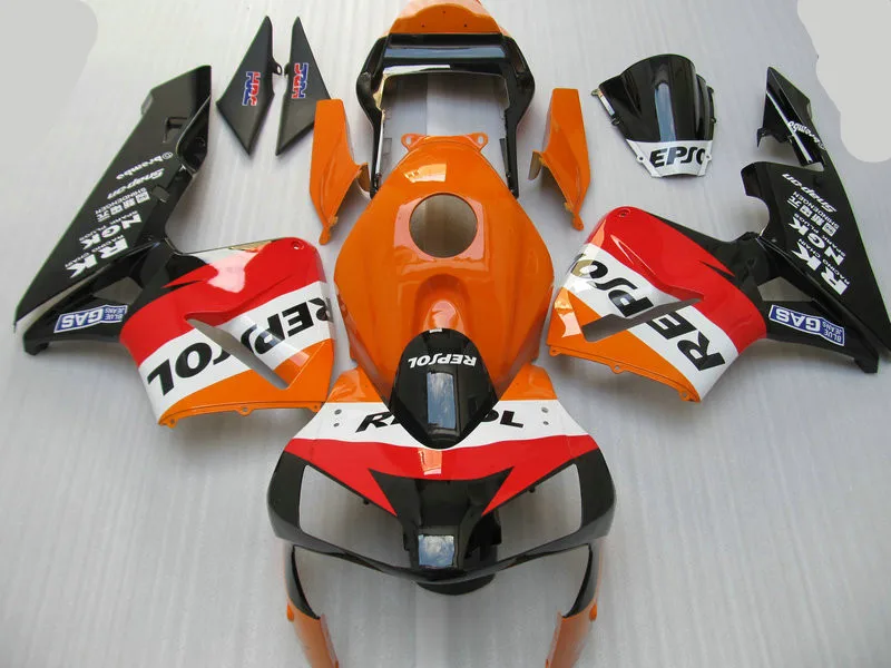 Набор обтекателей мотоцикла для HONDA CBR600RR F5 03 04 CBR 600RR 600 2003 2004 ABS красные оранжевые