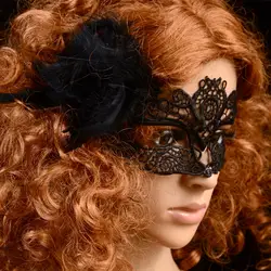 ZORASUN маска для глаз черная Сексуальная кружевная Венецианская Маскарадная маска для Хэллоуина нарядное платье танцевальные маски для