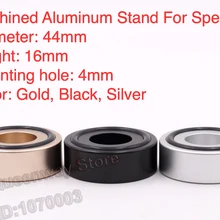 1 компл./4 шт. одноцветное алюминий HIFI Громкоговорители средства ухода за кожей стоп Pad громкоговоритель коробка Шипы Конус пол Ног Nail 44*16 мм