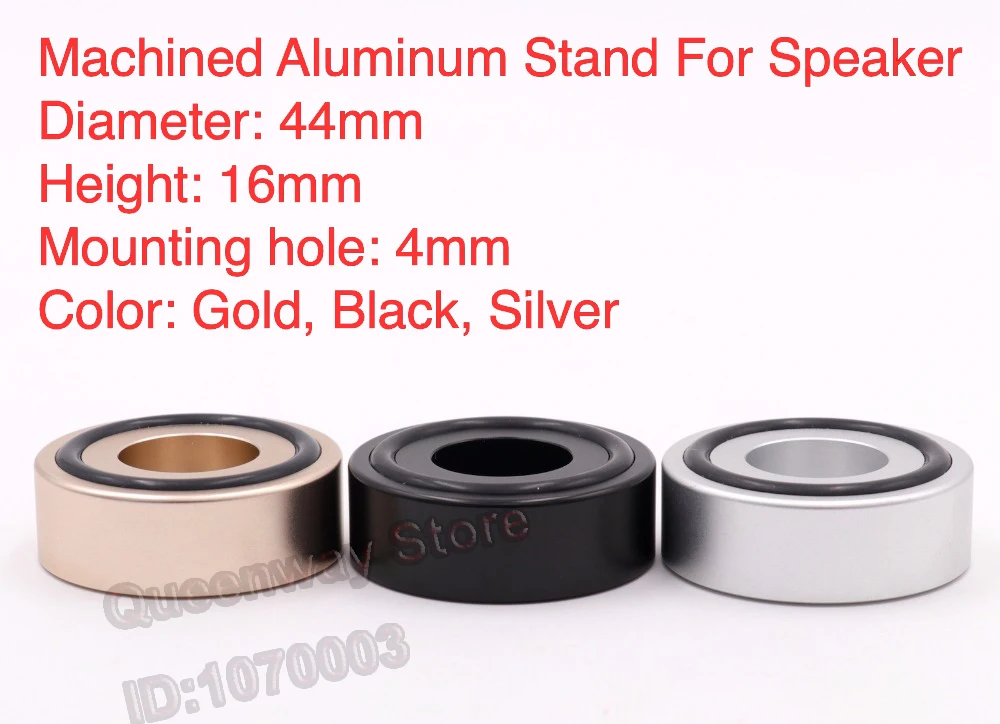 1Set/4 PCS Solid Aluminum HIFI Speakers Stand Feet Foot Pad Loudspeaker