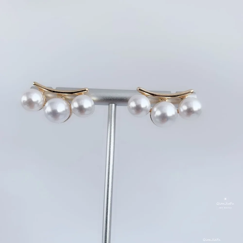 

NEW GOLD SIMULATED-PEARL EARRINGS FASHION JEWELRY EARRINGS WEDDING PARTY GIFTS FEMALE ACCESSORIES GOOD QUALITY