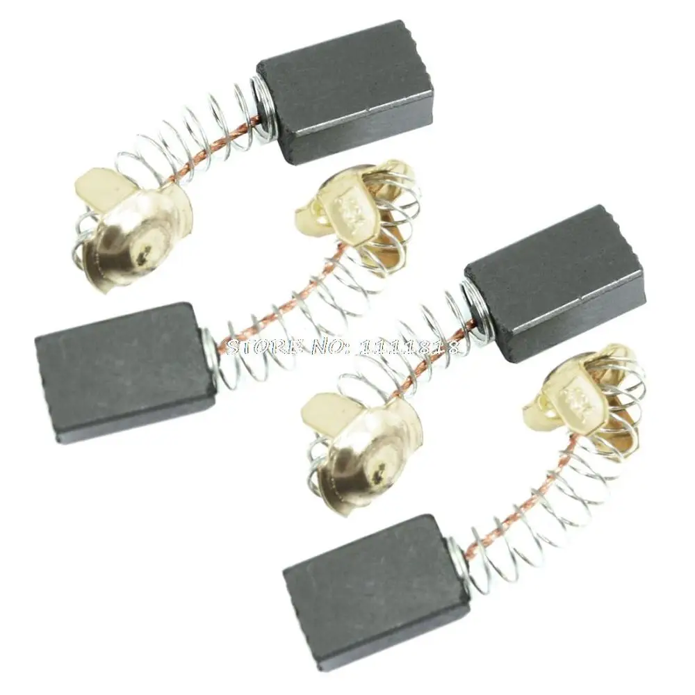 2 Pairs Electric Motor Carbon Brushes 7/10" x 9/25" x 9/64"brushes 7brush brushbrush 10