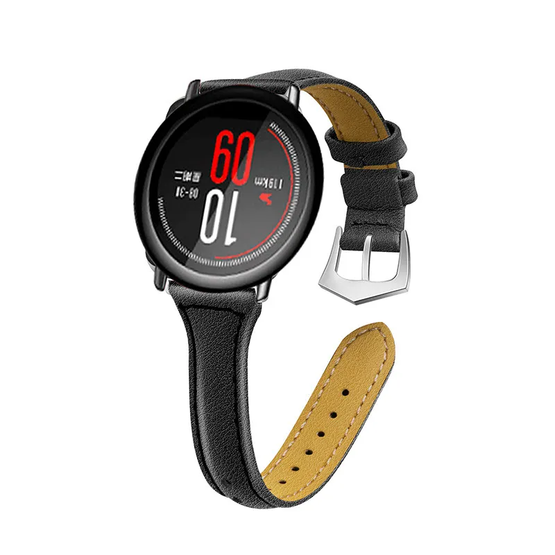 ASHEI 22mm Leather Band For Xiaomi Huami AMAZFIT Sport