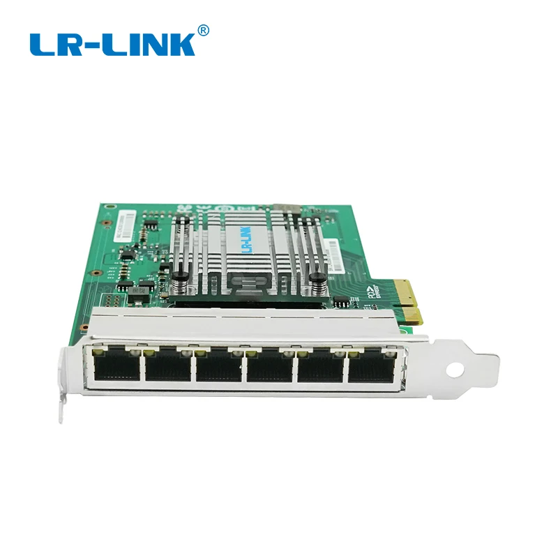 Промышленная карта Gigabit Ethernet RJ45 6 портов PCI Express Lan сетевой адаптер для сервера Intel