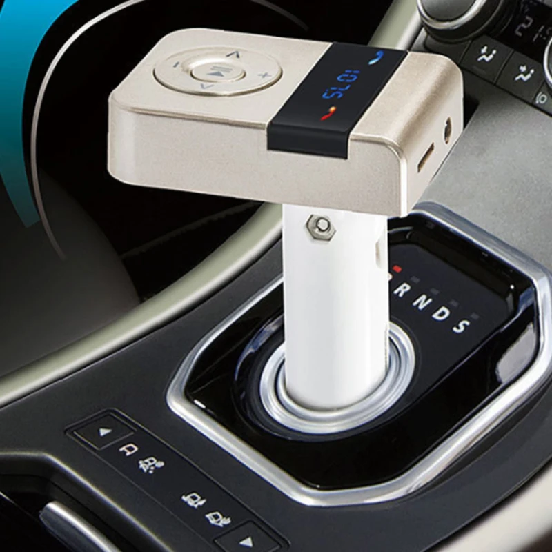 

New S8 Multi-function Car Bluetooth Wireless Charger Rotatable Multi-key Music Player Support TF Card Built-in Handfree Function