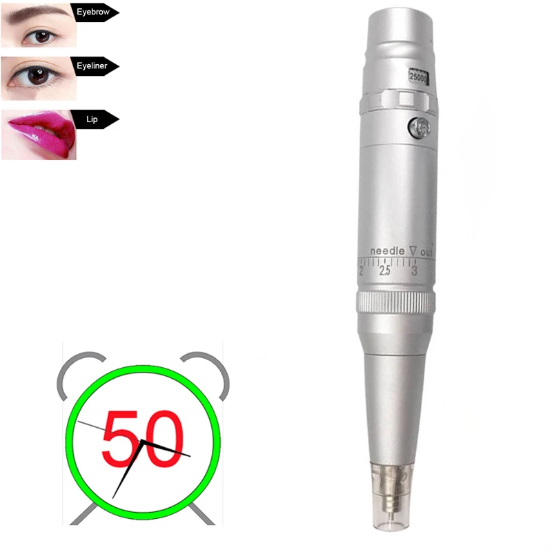 Clássico da Máquina do Tatuagem para Tatuagem Ferramenta de Beleza Pen para Maquiagem Bordado Elétrica Definitiva Sobrancelhas Delineador Lip Rosto 7 Cheap Pistola para tatuagem