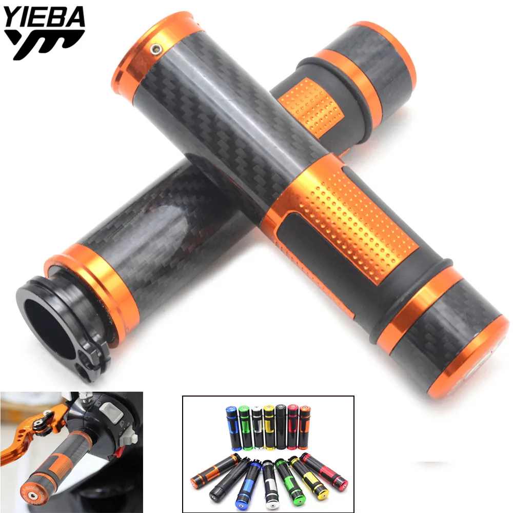 22mm Universal Hand Grips Motorcycle CNC Aluminum Grips None-Slip Gel Rubber Handle FOR Suzuki RMZ 450 05-12 BMW   85SX 09-11