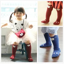 2015 Famous brand Harajuku meia antiderrapante baby kawaii casual dress bear chaussette enfants high quality fashion leggings
