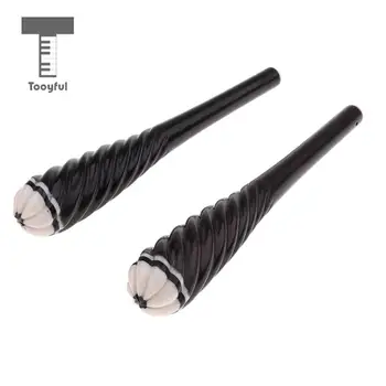 

Tooyful 2 Pieces Professional Black Sandalwood Erhu Shaft for String Instrument