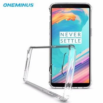 

for OnePlus 5 Case Transparent Anti-Shock Armour Case Soft TPU And Acrylic Cover Business Anti-scratch for One Plus5 Case 3 3T