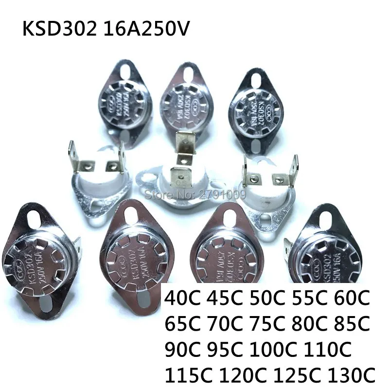 5PCS KSD302 / KSD301 40C NC Temperature Control Switch 40 Degrees ...