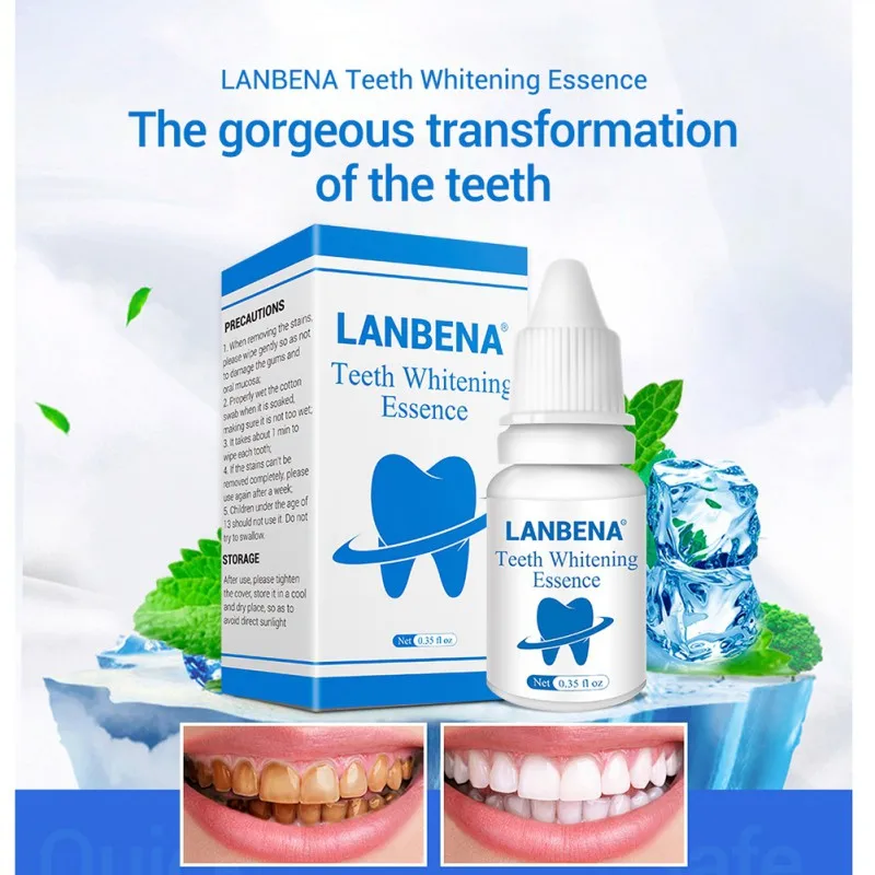 Brand Teeth Whitening Bright Essence Powder Oral Hygiene Cleaning Serum