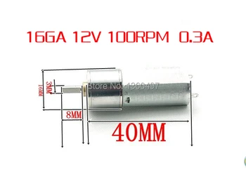 

12V 100RPM DC 30mA 0.3A Powerful High Torque Gear Box Motor NEW