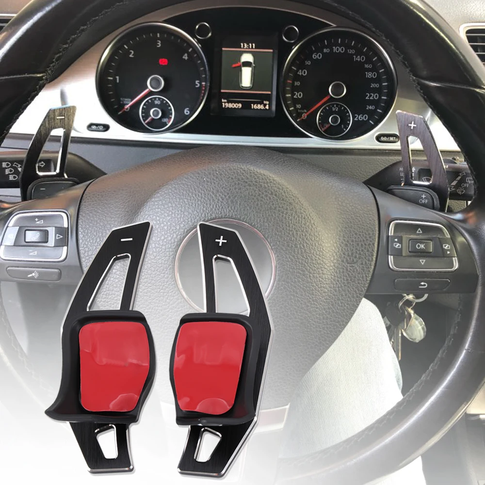 

Aluninium Alloy DSG Steering Wheel Paddle Extension Shift Cover Accessories For Volkswagen VW Golf 6/R/GTI