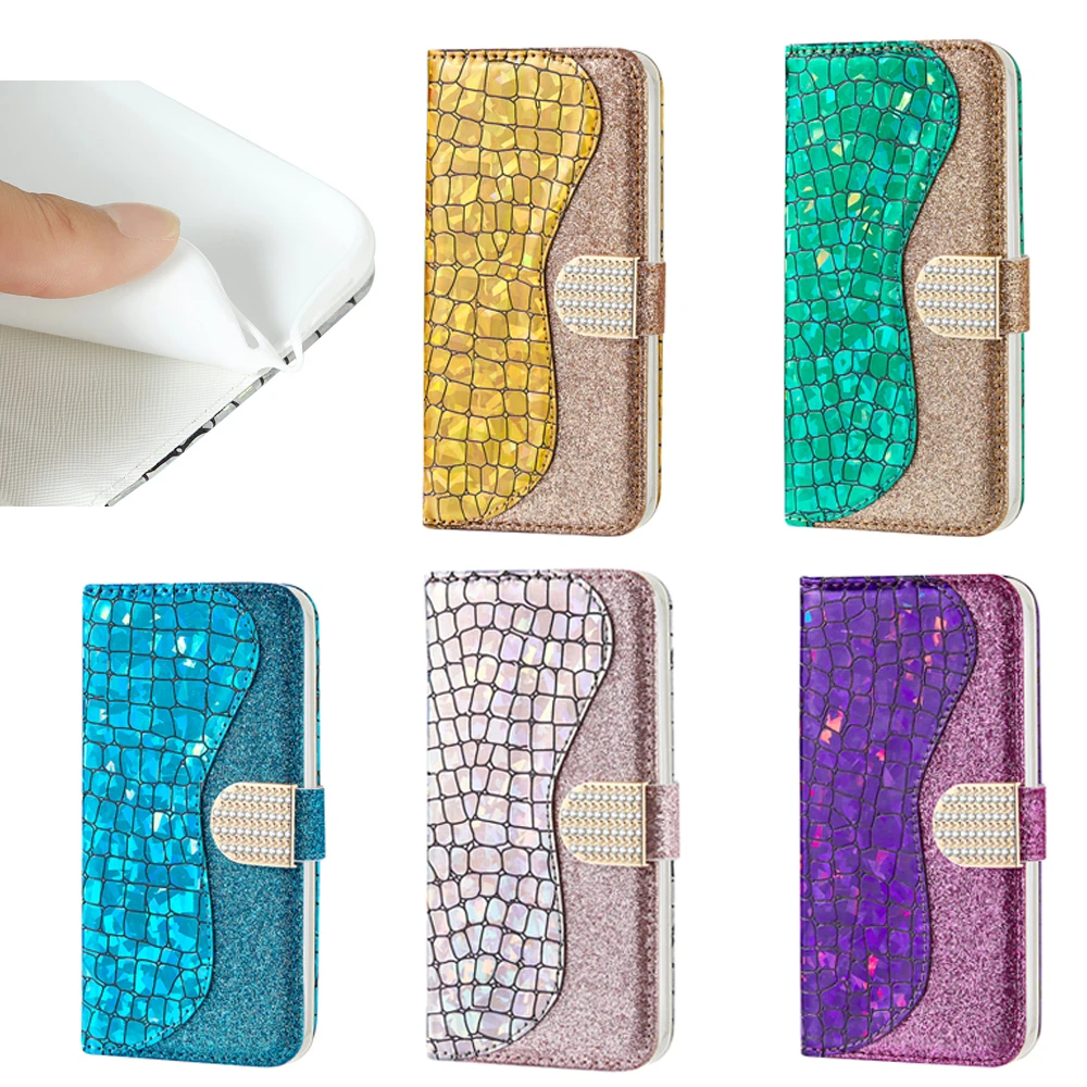 

daxing Wallet Flip Case For Samsung Galaxy J4 Luxury shines cases for Samsung J4 PLUS phone Wallet Cover Book case