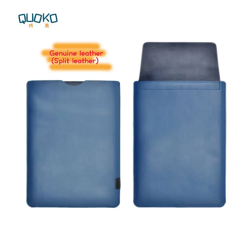 Arrivo Di Vendita Ultra-Sottile Super-Sottile Manicotto Della Copertura Del Sacchetto, Del Cuoio Genuino Del Computer Portatile Della Cassa Del Manico