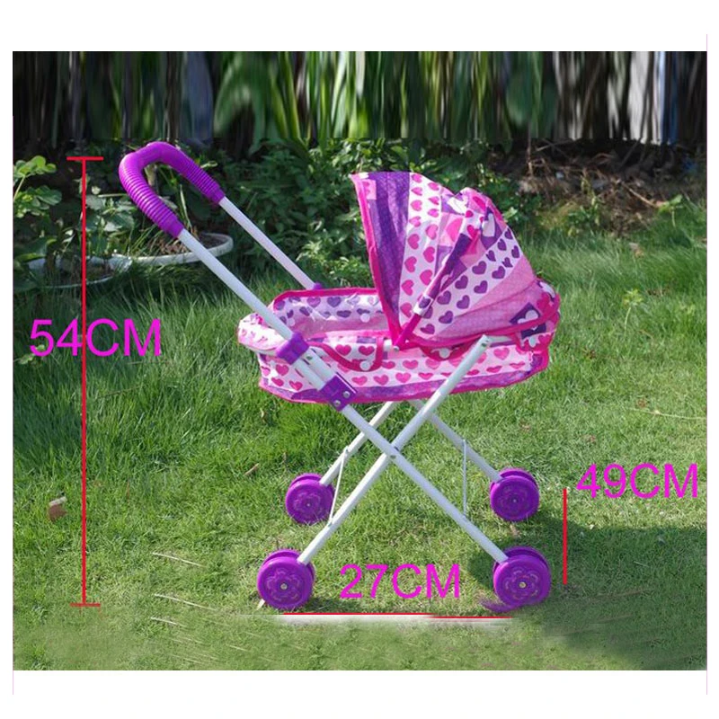 2 poupées 3 Pièces Pour Lit Bébé Poussette Chaise Haute semblant poupée jeu de rôle Jouet Set