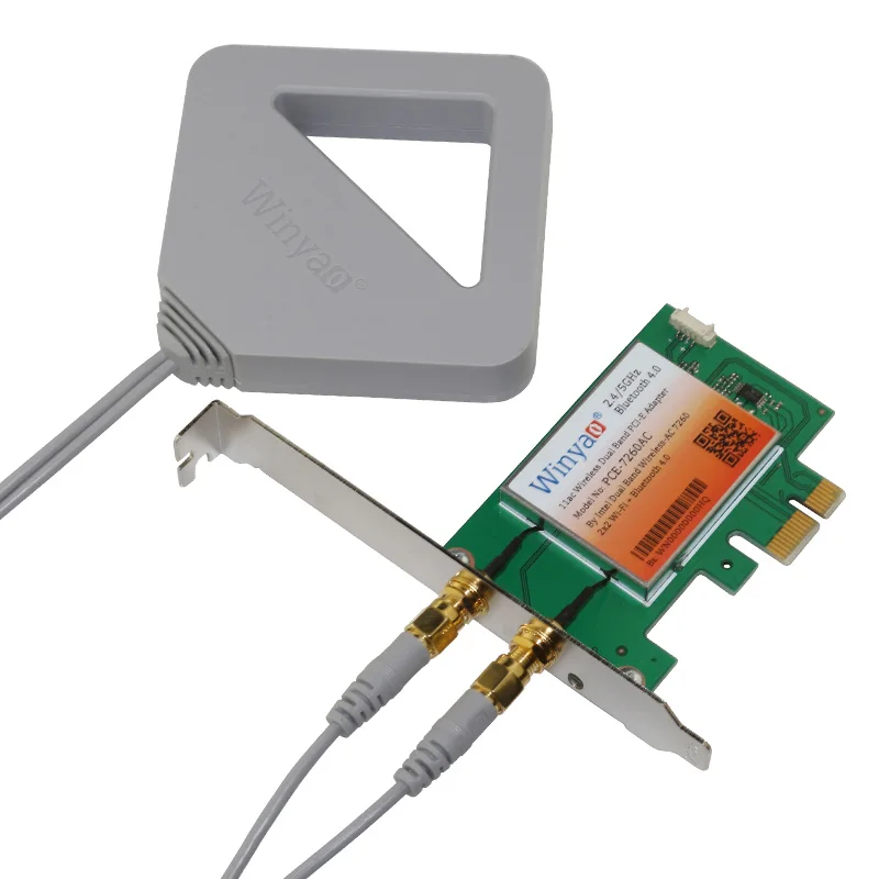 802.11ac Dual Band 2x2 WiFi + Bluetooth4.0 Adapter 867Mbps Wireless-AC 7260 Card | Компьютеры и офис