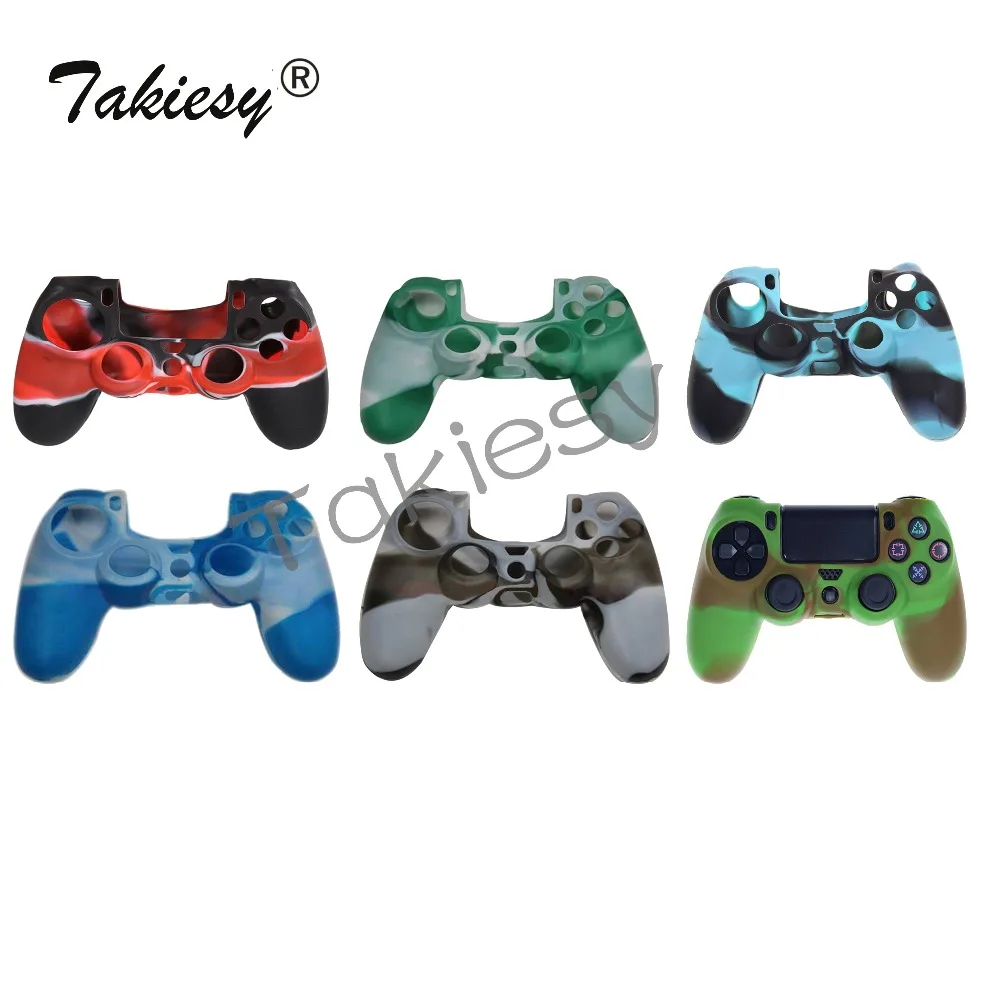Takiesy 6 цветов Противоскользящий Силиконовый чехол для sony Игровые приставки Dualshock 4