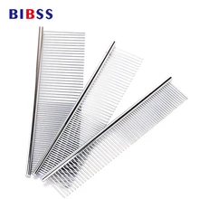 Расческа для домашних собак, переносная, двойное использование, нержавеющая сталь, инструмент для ухода за собакой, для длинных волос, щетка для собак, для чихуахуа, йоркширского терьера