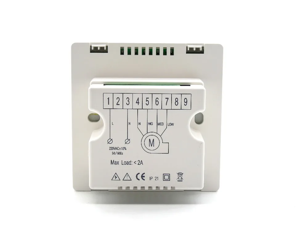 RS485 air quality monitoring instruments CO2 air controller adjustment ppm value for Three-speed ventilator