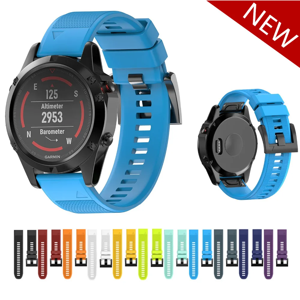 Спортивный ремешок для Garmin Fenix 5/5X/Φ часов быстросъемный простой в использовании