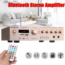 Amplificador envolvente con Bluetooth para cine en casa, pantalla LED de 220V para Karaoke, FM, para cine en casa, con mando a distancia