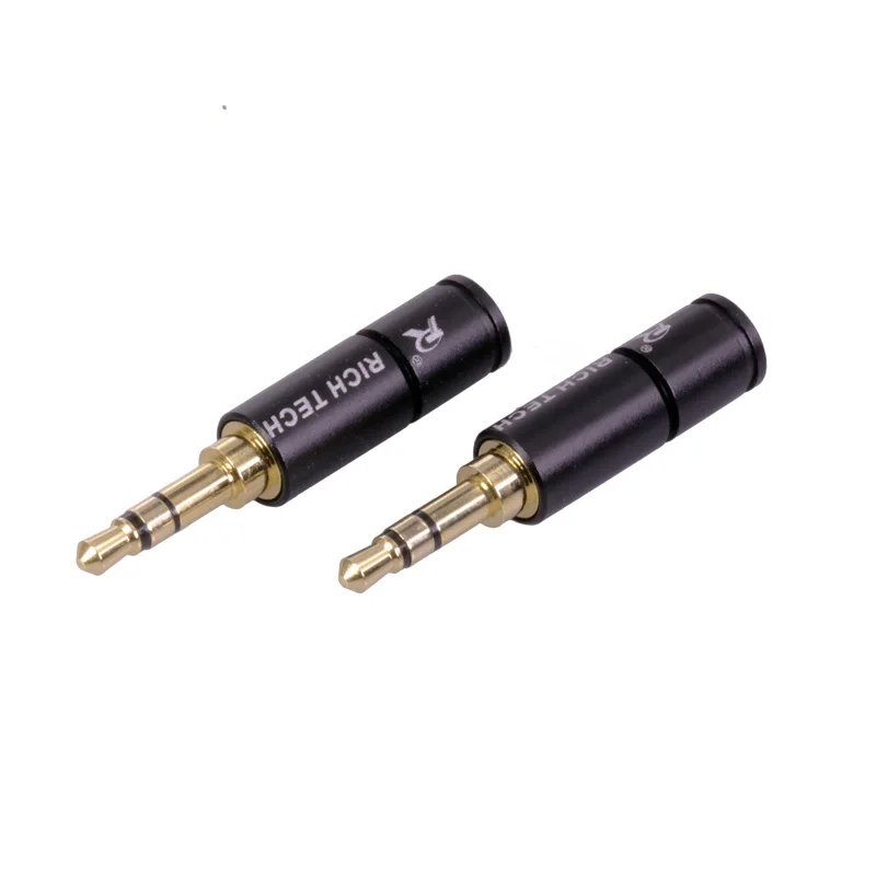 50pcs 3Pole Jack 3 5mm Connector 3 5mm Plug Audio Adapter Stereo Headset Dual Track Headphone With Screw