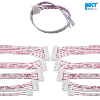 

100Pcs 20cm Single XH2.54 Header AWG26 Red White Wire Cable 8P 9P 10P