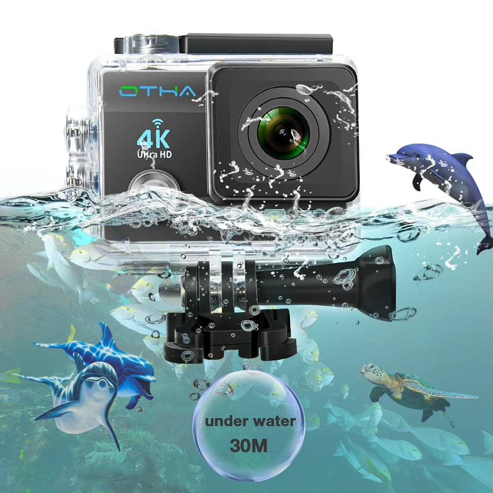 OTHA Wifi Спортивная камера 30 М Подводная Экшн полный HD 4k 25FPS 2 0 ЖК дисплей