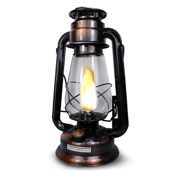 Old fashioned kerosene lamp vintage hanging lamptent light lantern