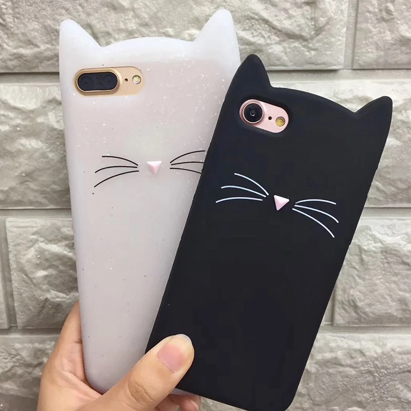 

XINKSD 3D Cat Phone Case For Samsung Galaxy A5 A7 A3 2017 J5 J7 2016 Grand Prime S8 S7 S6 Edge Cute Silicone TPU Soft Cover