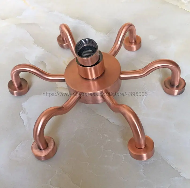 

Antique Red Copper Waterfall Shower heads Rainfall Shower Head Rain Shower Head Bsh218