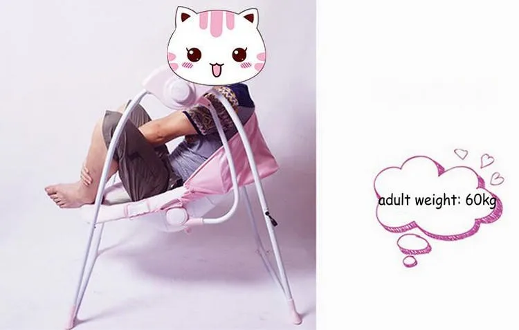 Утепленные стальная рама ребенка электрический кресло-качалка может успокоить ребенка спать предотвратить ребенка плевать молоко