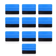 EHDIS 10pcs Carbon Fiber Felt Squeegee Vinyl Film Car Wrap Cleaning Tools Snow Shovel Water Wiper Scraper Window Tints Tool