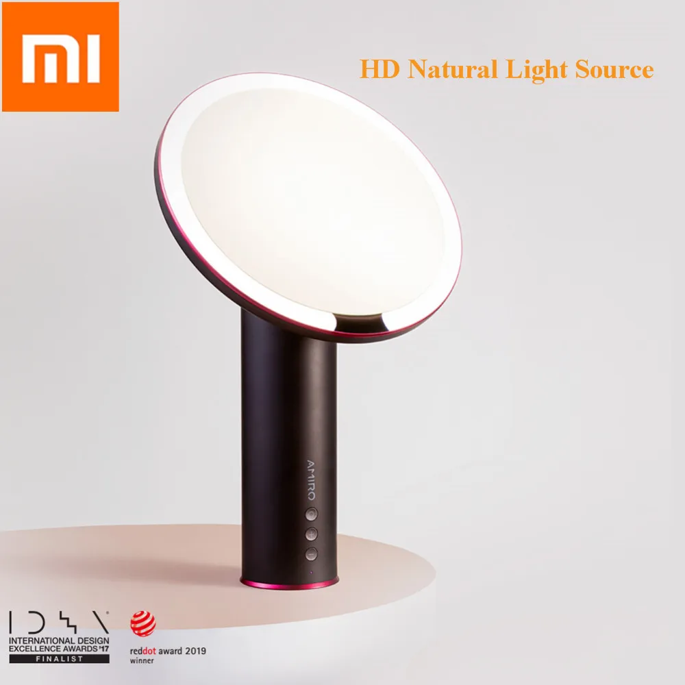 

Xiaomi AMIRO LED Smart Sensor Makeup Mirror 8 Inch HD HD Natural Light Source Brightness 2000mAh Cosmetic Makeup Led Mirror Lamp
