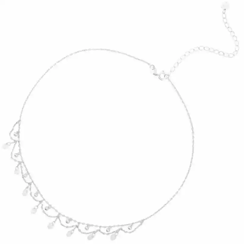 Ruifan, 925 пробы, Серебряное колье, ожерелье для женщин, круглый кубический цирконий, кисточка, ожерелье и кулоны, ювелирный воротник, колье YNC100
