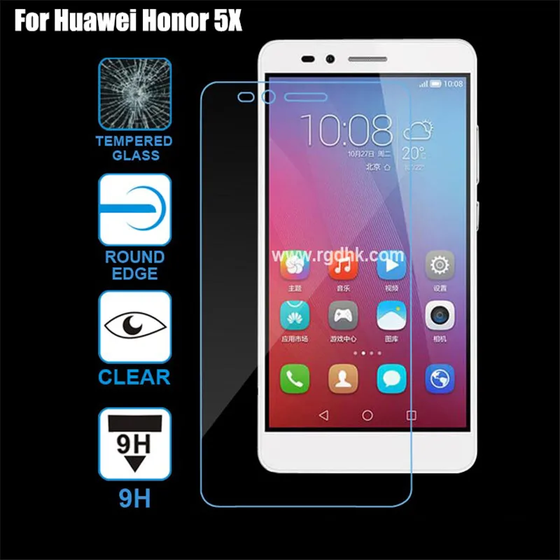 

2.5d Premium Explosion proof Tempered Glass For Huawei Honor 5X GR5 X5 Anti Shatter Shockproof Screen Protetor Film