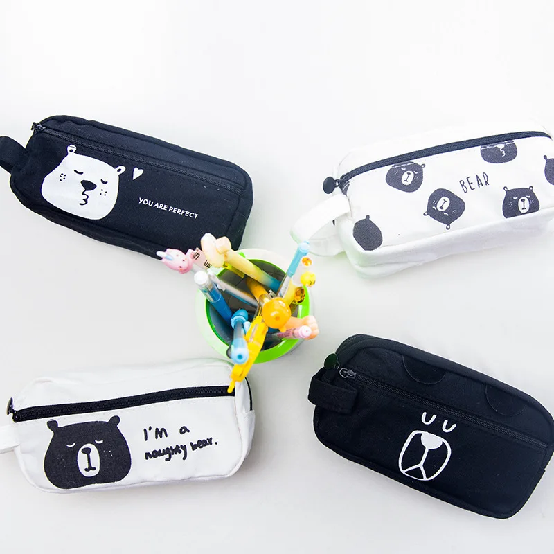 

1pc personality trend pencil case unicorn cartoon cute stationery student gift